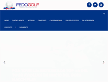 Tablet Screenshot of fedogolf.org.do